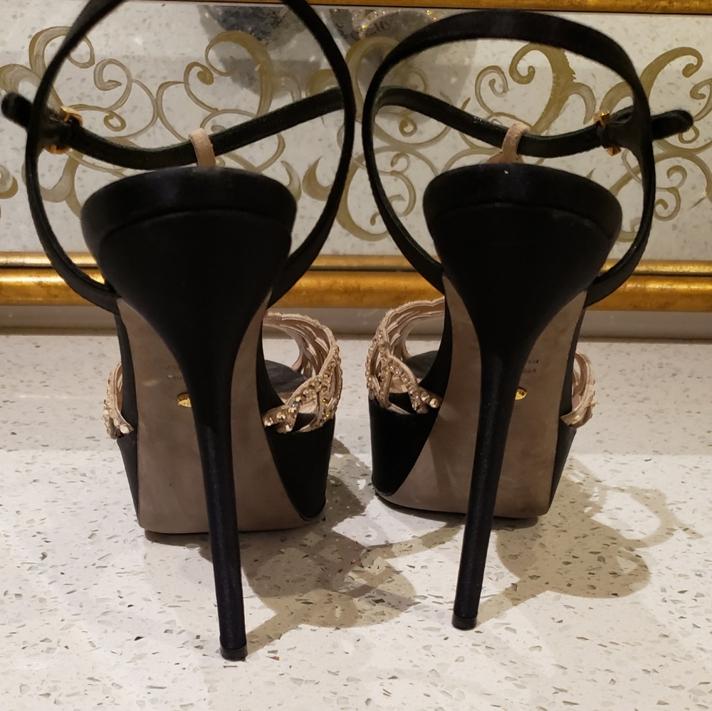 100% Authentic Sergio Rossi Swarovski Crystal Sand - Picture 11 of 12